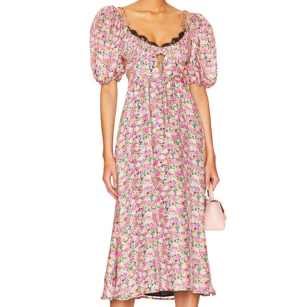 NWT Isadora Midi Dress | For Love & Lemons | Size Medium 🌼🍋 - Picture 3 of 5